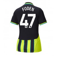 Camisa de time de futebol Manchester City Phil Foden #47 Replicas 2º Equipamento Feminina 2024-25 Manga Curta